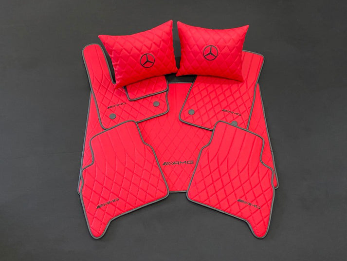 RED AMG Floor Mats for Mercedes-Benz W463A